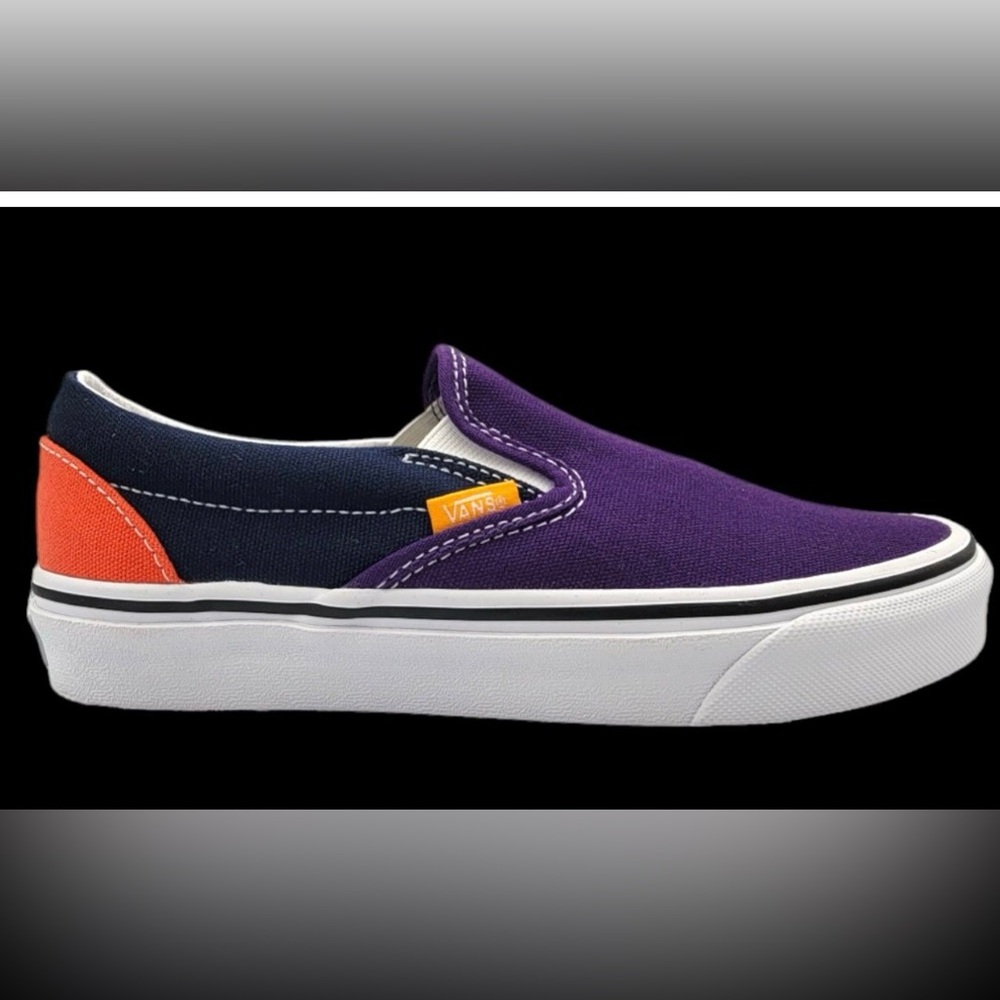 •VANS•NWT VOLIET/INDIGO MIX & MATCH OLD SKOOL SLIP ON SNEAKERS 9.5/W (UNISEX)